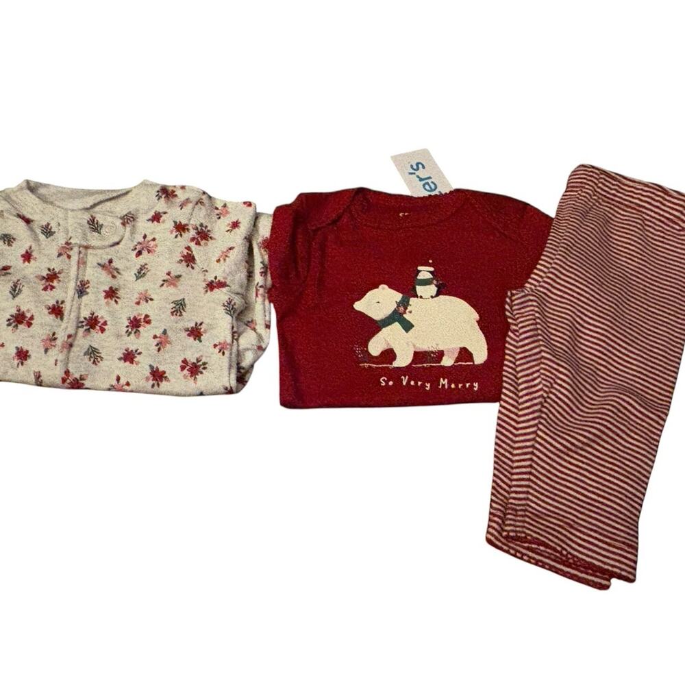 Carter's NWT 3M two Christmas outfits